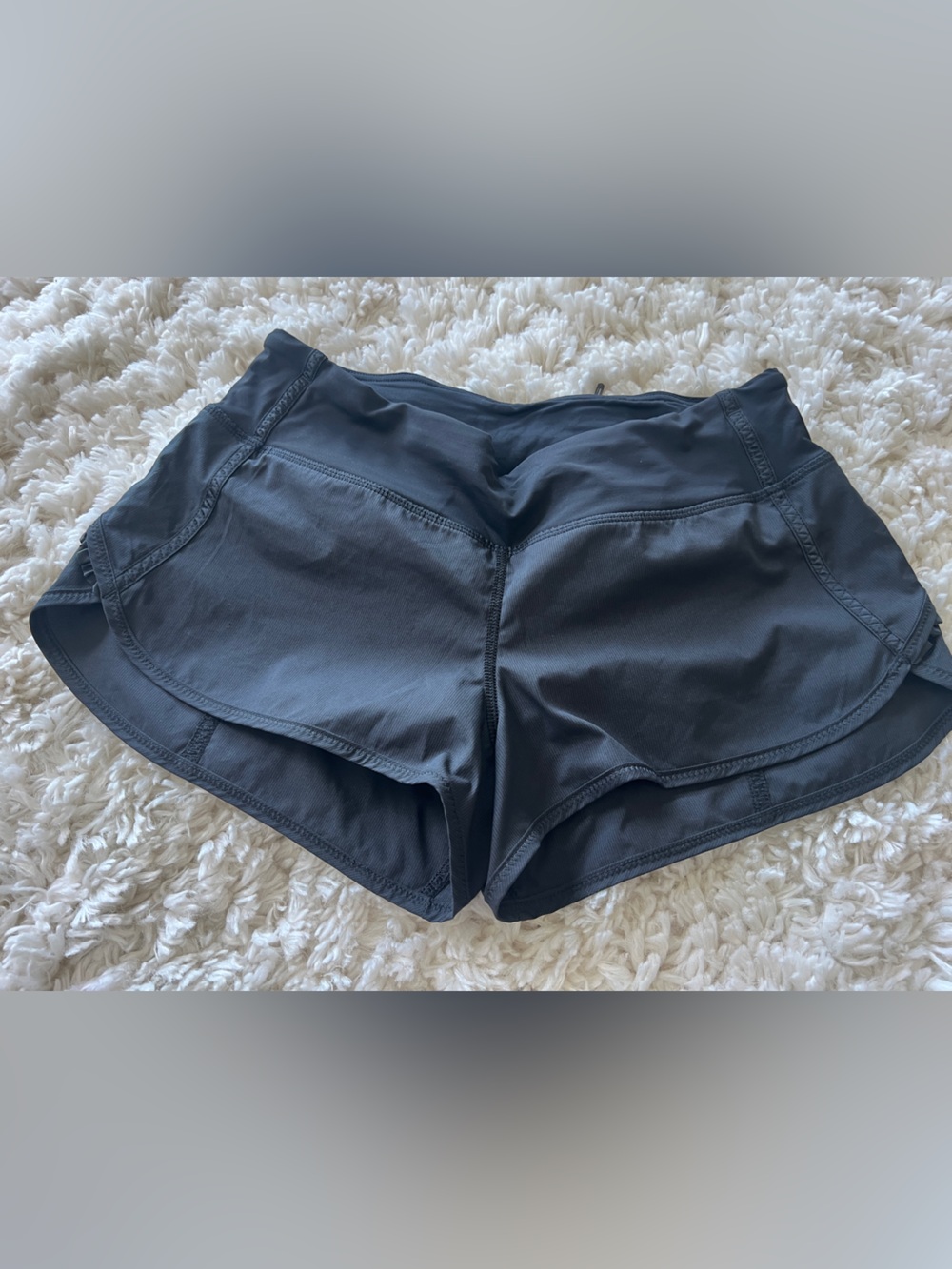 lululemon ruffles athletica Black Athletic Shorts size 4